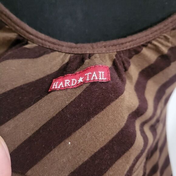 Hard Tail brown striped tank top - Picture 4 of 6